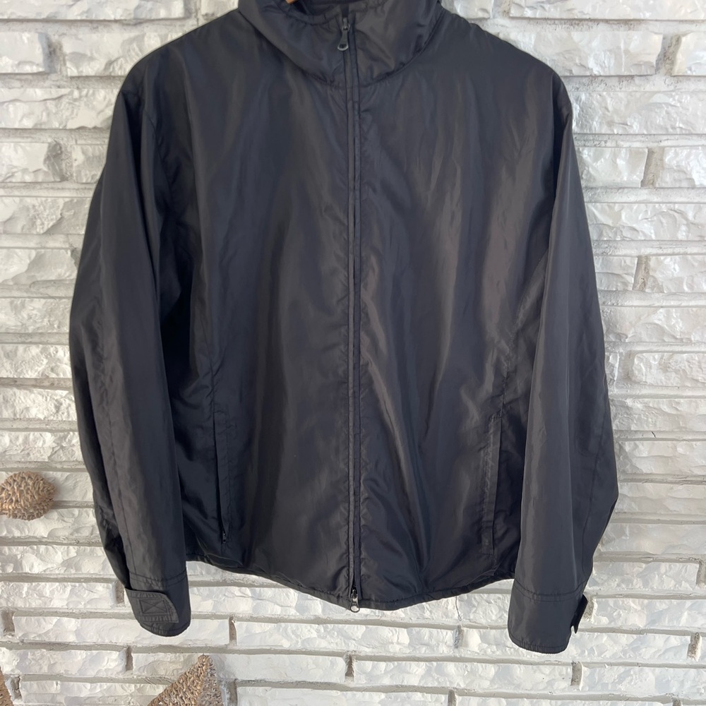 Lauren Ralph Lauren Black Windbreaker Jacket Mesh Lined Full Zip